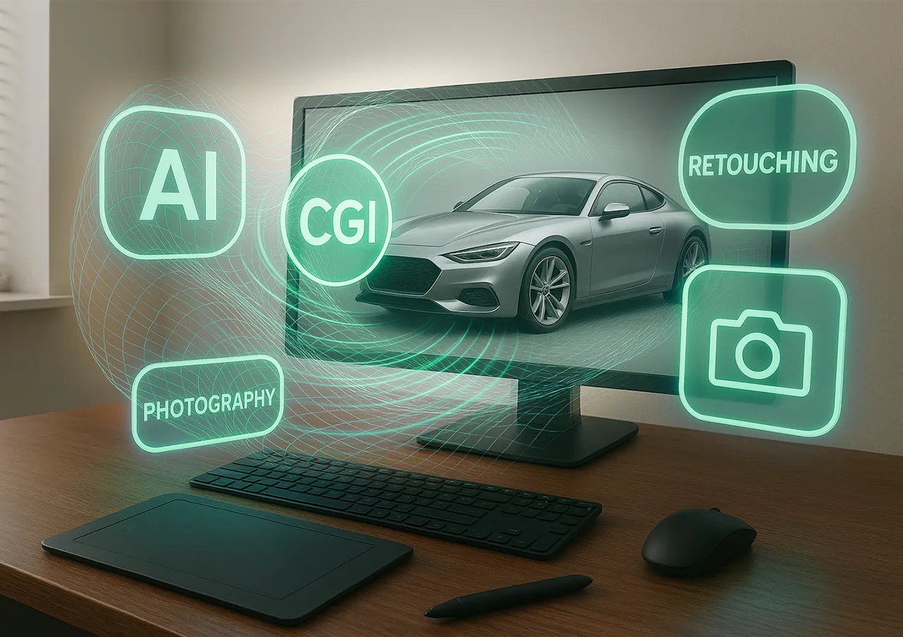 AI and CGI workflow visual